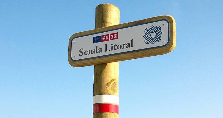 Senda-Litoral-Schild