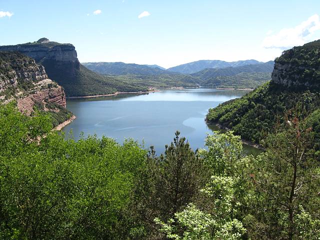 Blick auf den Stausee