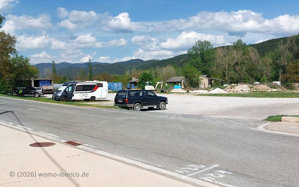 Burgui, Parkplatz 20260423 Burgui PP