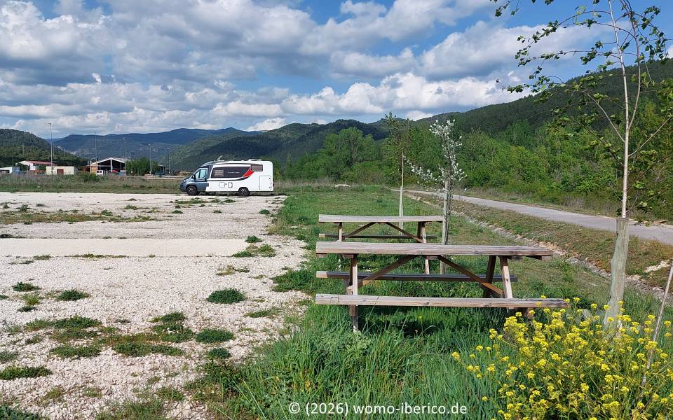 Burgui, Stellplatz 20260423 Burgui Stp