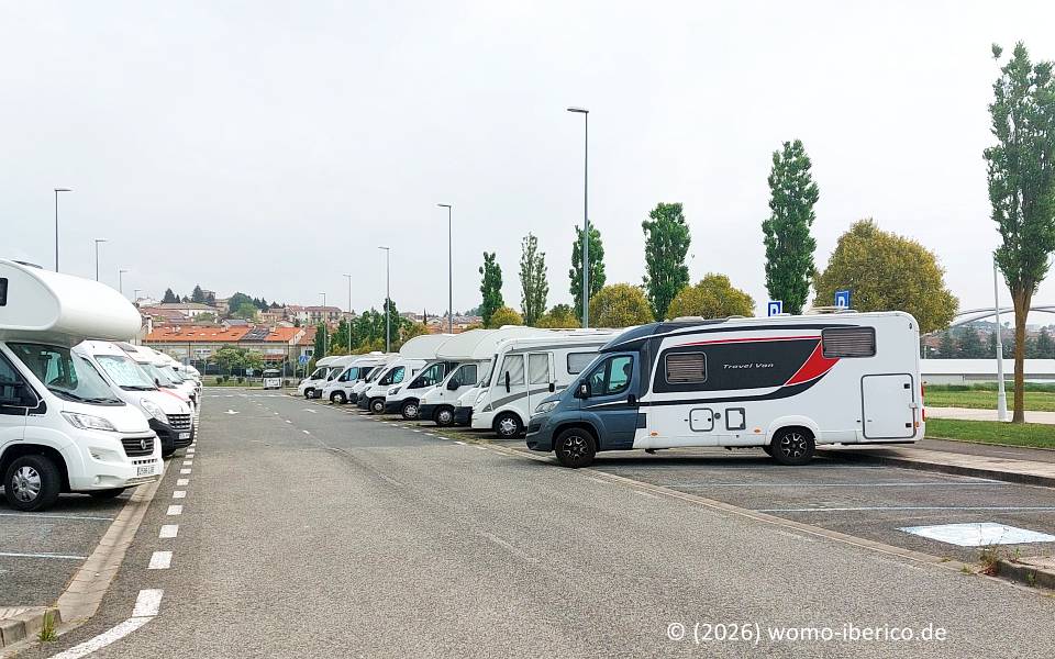 Zizur Mayor, Wohnmobil-Parkplatz 20260428 ZizurMayor Stp