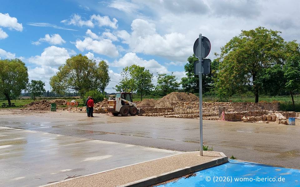 Villamuriel de Cerrato, Stellplatz 20260511 Villamuriel Baustelle
