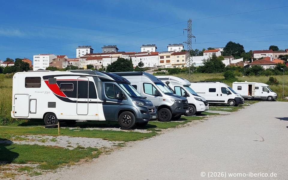 Santiago de Compostela, Stellplatz "Amencer Santiago" 20260605 Santiago Stp