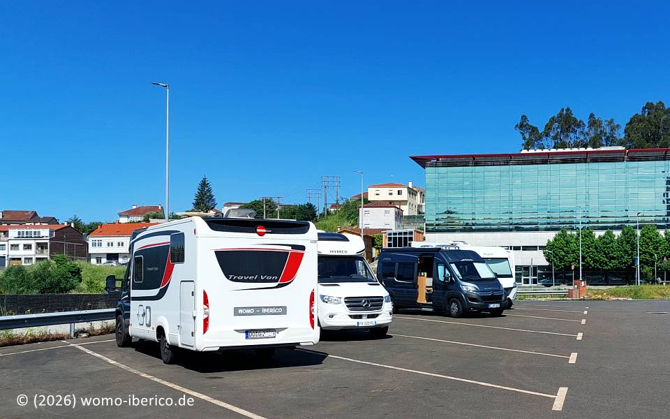Santiago de Compostela, Stellplatz "Aparcadoiro Salgueiriños" 20260607 Santiago Stp2